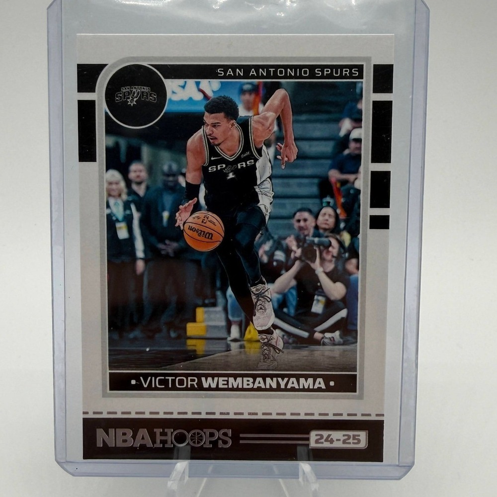 Victor Wembanyama 2024-25 Panini NBA Hoops San Antonio Spurs Card 165